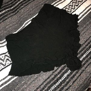 Brandy Melville Black Gauze Shorts